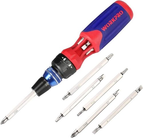 WORKPRO 差替ドライバーセット 12in1 ビット6本付