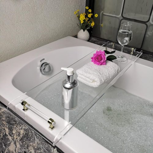 Zinginglife 防水防カビ透明風呂トレー