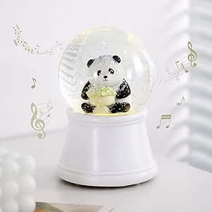 Lewondr スノードーム オルゴール LEDライト付き