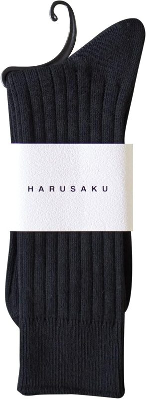 ハルサク(HARUSAKU) 日本製 Plain rib dress socks