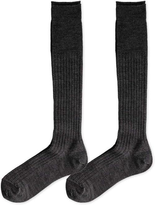 千代治(CHIYOJI) 上質ウール ビジネスロングソックス2足組