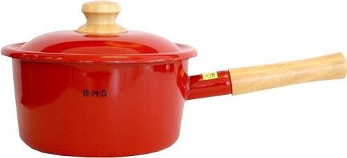 富士ホーロー(FUJIHORO) ビームス シンプル ホーロー ソースパン 18cm BMS-18SD