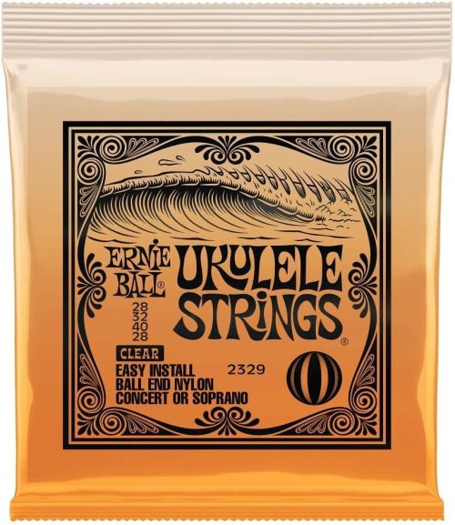 アーニーボール(ERNIE BALL) CONCERT/SOPRANO NYLON BALL END UKULELE STRINGS - CLEAR