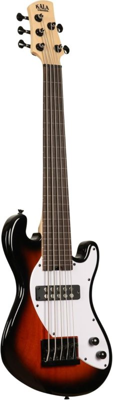 カラ(KALA) Solid Body 5-String Sunburst Fretless UBASS-SB5-TB-FL