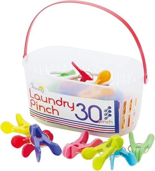 現代百貨(Gendai Hyakka) 洗濯バサミ SUNNY RAINBOW ランドリーピンチ 30個入 K801RA