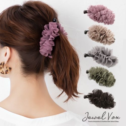 ジュエルボックス(Jewel vox) 小さめドレープシフォンバナナクリップ