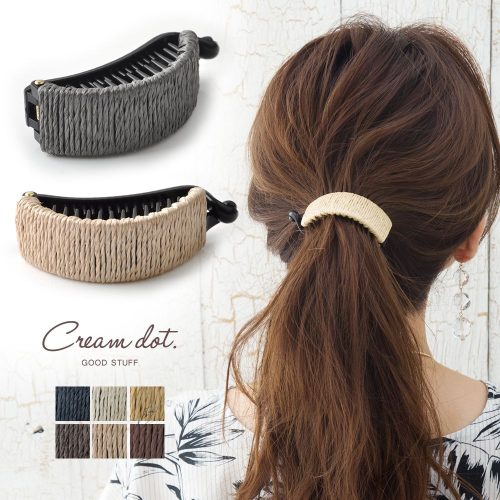 クリームドット(Cream dot) こなれ感UPナチュラルなアーチ型ミニバナナクリップ