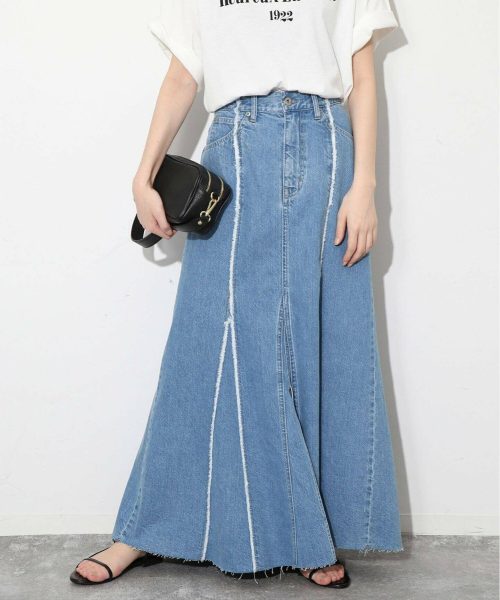 スローブイエナ(SLOBE IENA) LE DENIM リメイクシームフレアスカート