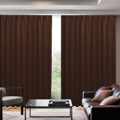 カーテンくれない K wave D leather look ブラウン