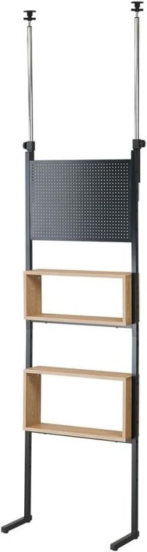 リコメン堂 突っ張り 収納ボックス×パンチングラック 60cm