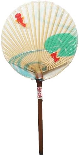 家田紙工 カミノシゴト 水うちわ 小丸 金魚