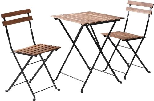 山善(YAMAZEN) ガーデンマスター ガーデンテーブルセット 3点セット 折りたたみ NBS-3