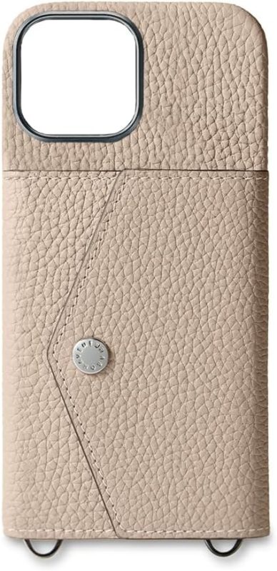 ボナベンチュラ スナップボタン付き バックカバーケース シュリンクレザー BSNT15-GG