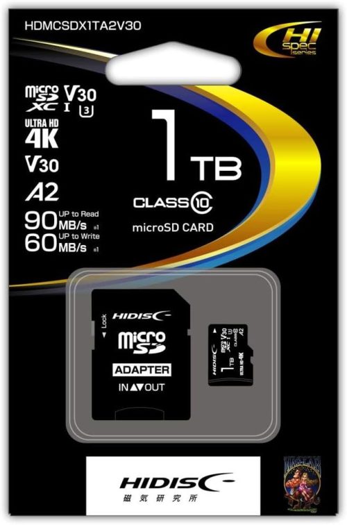 磁気研究所(HIDISC) 超高速microSDXCカード 1TB HDMCSDX1TA2V30