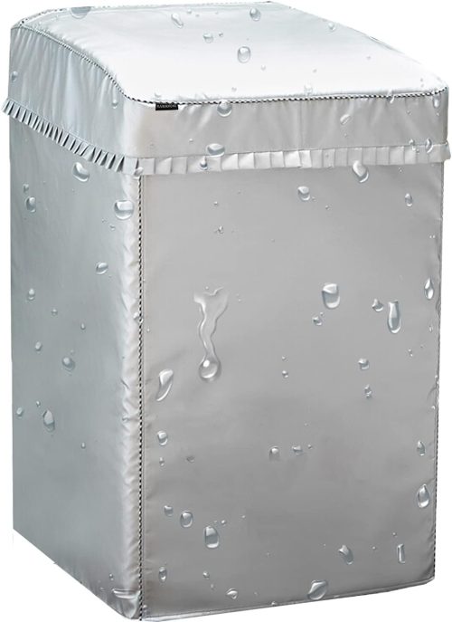 RAWAHOME∞ENJOY LIFE 洗濯機カバー 全自動洗濯機適用 シルバー S