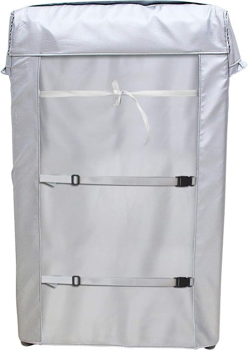 Mr.You 洗濯機カバー 4面包みデザイン シルバー S