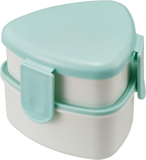 スケーター(Skater) 三角おにぎり用ランチボックス2段 フォーク付