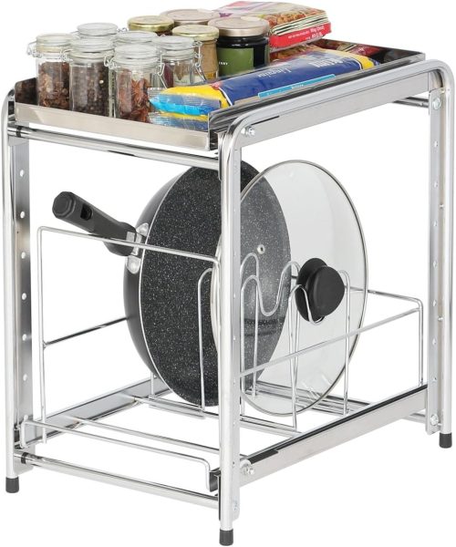 川口工器 シンク下スライド フライパンラック 幅30cm 日本製 YK-280