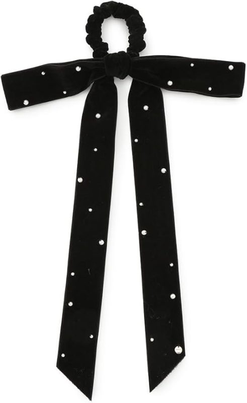 スナイデル(SNIDEL) パールベロアリボンシュシュ