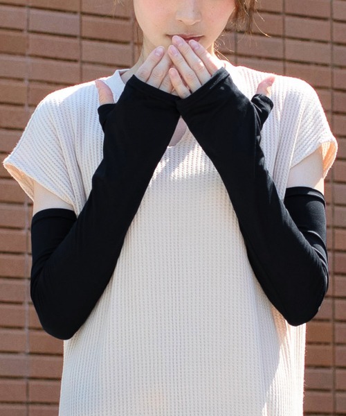 クイーンヘッド(QUEENHEAD) UVカット ひんやりロングアームカバー