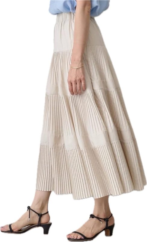 ビアズリー(BEARDSLEY) プリーツティアードスカート