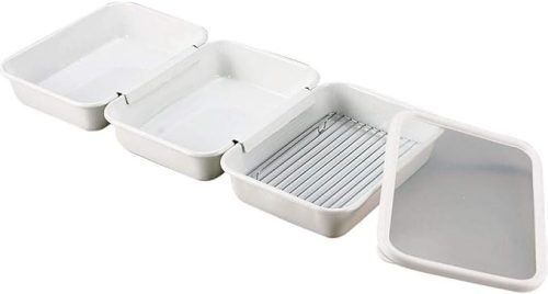 富士ホーロー(FUJIHORO) よくばり バット 5点セット ホワイト