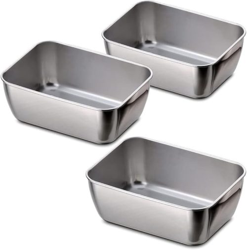 下村企販 ステンレス スタッキングミニ角バット3個組 34051