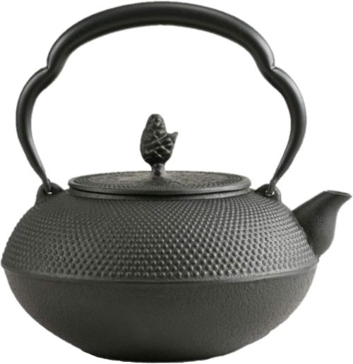 岩鋳(IWACHU) 鉄瓶 14型平六アラレ 内面釜焼 11704