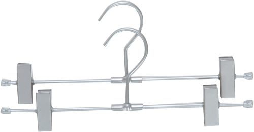 不二貿易 アルミボトムハンガー シルバー 2PCS MJ0025