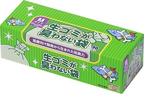 クロリン化成 BOS 生ゴミが臭わない袋 Mサイズ 90枚入り