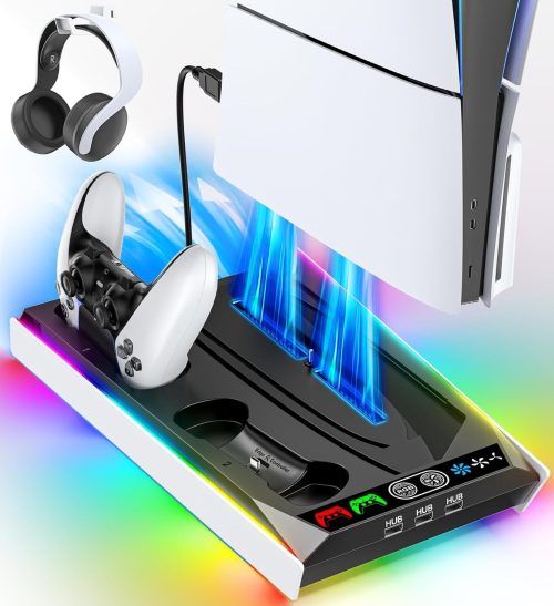 PS5 DualSenseワイヤレスコントローラー、PS5冷却ファンセット