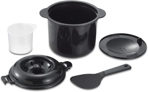 カクセー(Kakusee) 電子レンジ専用炊飯器 紀州備長炭配合 ちびくろちゃん 2合炊き CK-003 2020