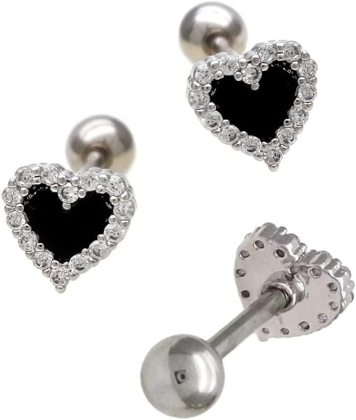 スパイシーリップス(SPICY LIPS) ボディピアス ブラックハート Sサイズ