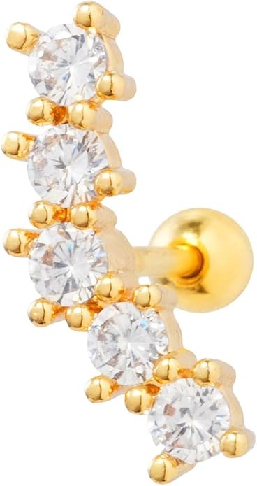 フロム ダ ファクトリー(From da Phactory) 5連 カーブ ジュエル ストレートバーベル