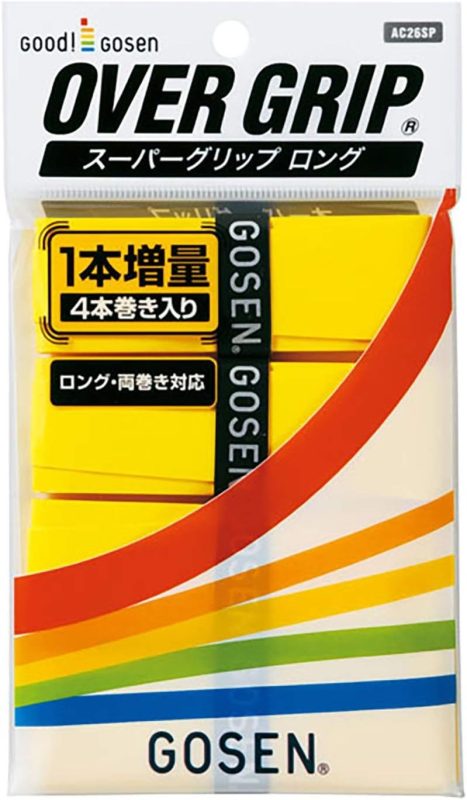 ゴーセン(GOSEN) オーバーグリップ スーパーグリップロング 4本入り AC26SP