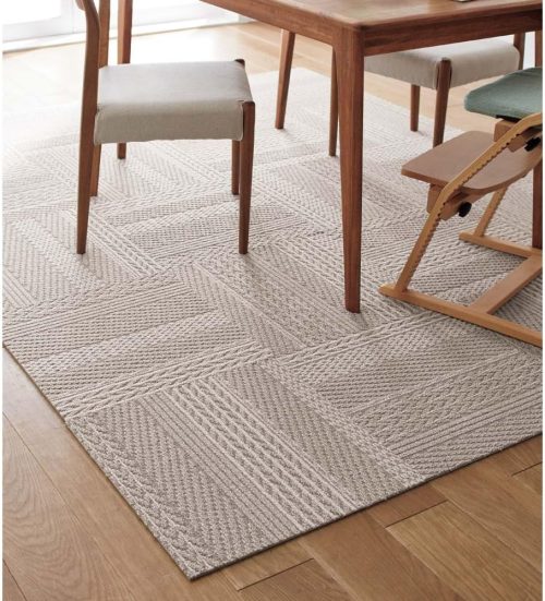 ディノス(dinos) ニット柄タイルマット タイルカーペット 900-H635