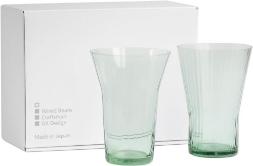 ワイヤードビーンズ(Wired Beans) 生涯を添い遂げるグラス MIZUグラス ペアセット レトロウェイブ 11095
