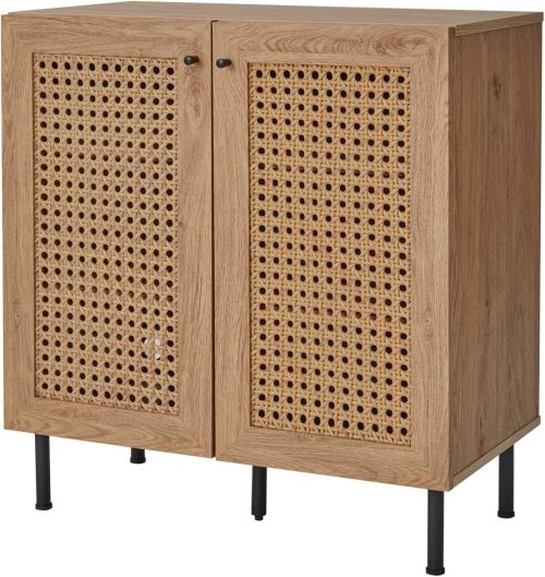 ロウヤ(LOWYA) ラタン調キャビネット リビングボード KZ7T5_M5BX12