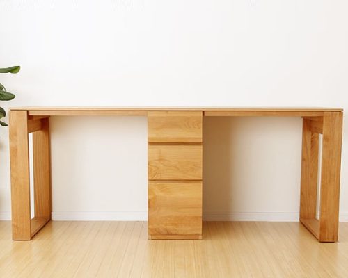 家具の里 国産 シンプルでおしゃれなワークデスク 引出し付き 97-0069
