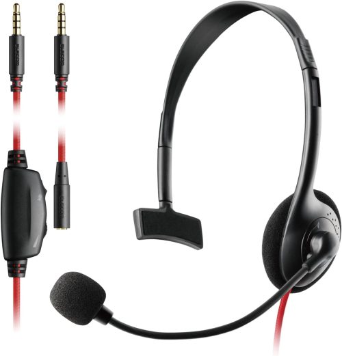 エレコム(ELECOM) 片耳小型4極ゲーミング有線ヘッドセット HS-GM01MTBK 2022