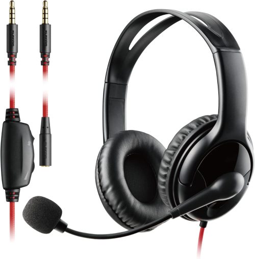 エレコム(ELECOM) 両耳小型4極ゲーミング有線ヘッドセット HS-GM02STBK 2022