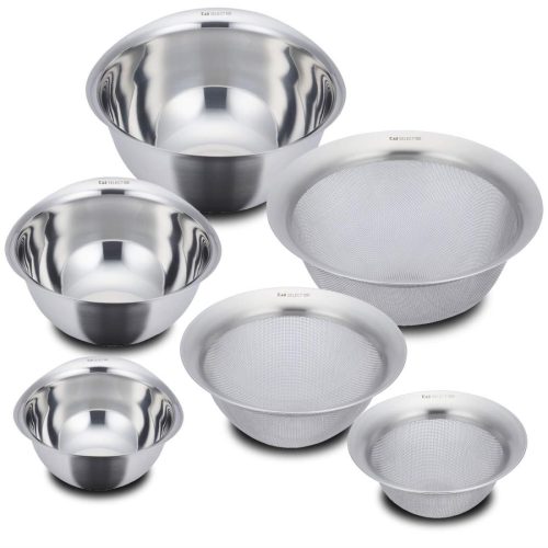 貝印 ステンレスボール&パンチングザル 6点セット SS0032