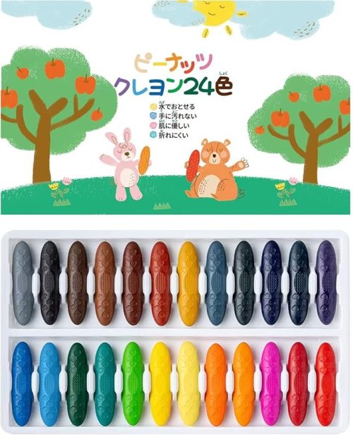 POSUCESS ピーナッツクレヨン 24色