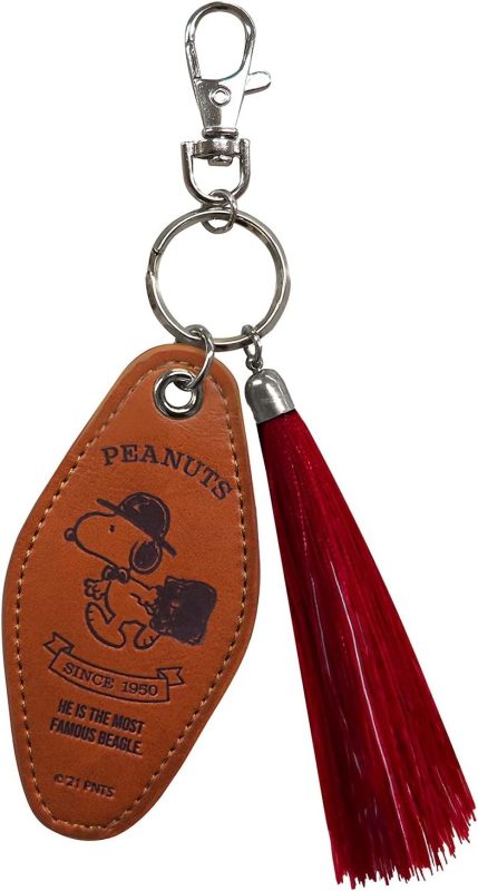 メイホウ(MEIHO) スヌーピー 静電気防止キーホルダー ブラウン SN114