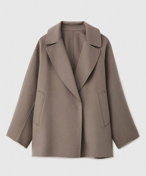 ロペ(ROPE') ラムウールリバーミドルコート