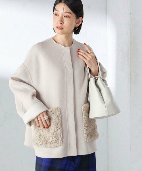 シップス(SHIPS) リバー ファー ポケット コート