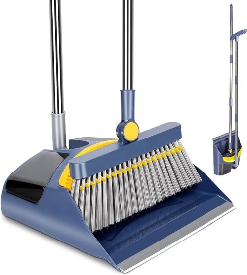 Almcmy ほうきちりとりセット 自立式
