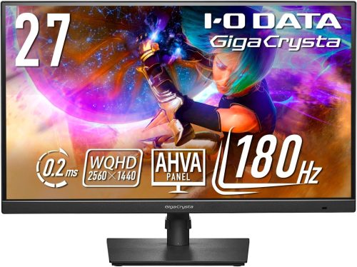 アイ・オー・データ(IODATA) 180Hz&WQHD対応27型ゲーミングモニター GigaCrysta EX-GDQ271JA 2023
