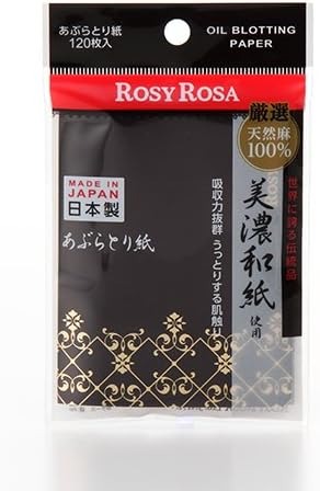 ロージーローザ(ROSY ROSA) 美濃和紙天然麻100%あぶらとり紙
