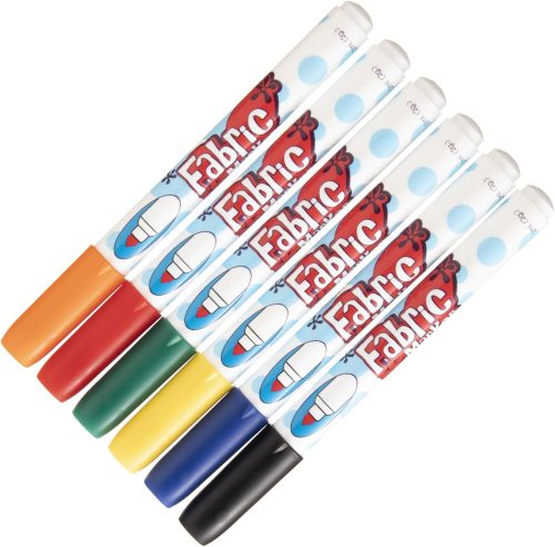 マービー(MARVY) ファブリックマーカー 基本色6色セット 560-6A